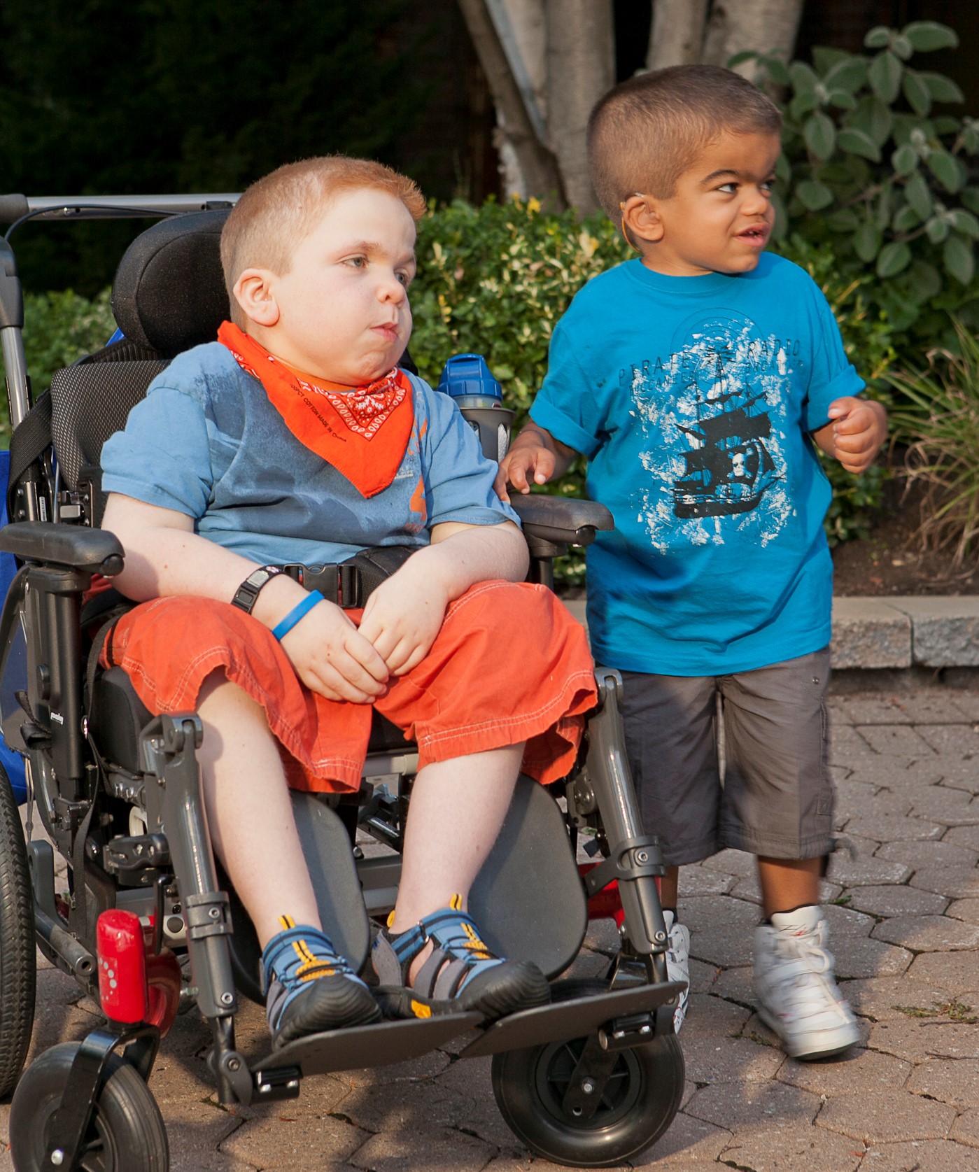 wheelchair_and_friend wheelchair on a sunny day