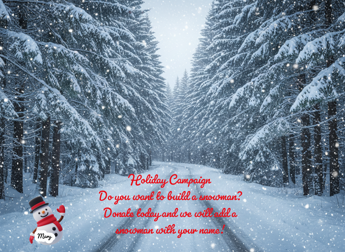 snowman with message